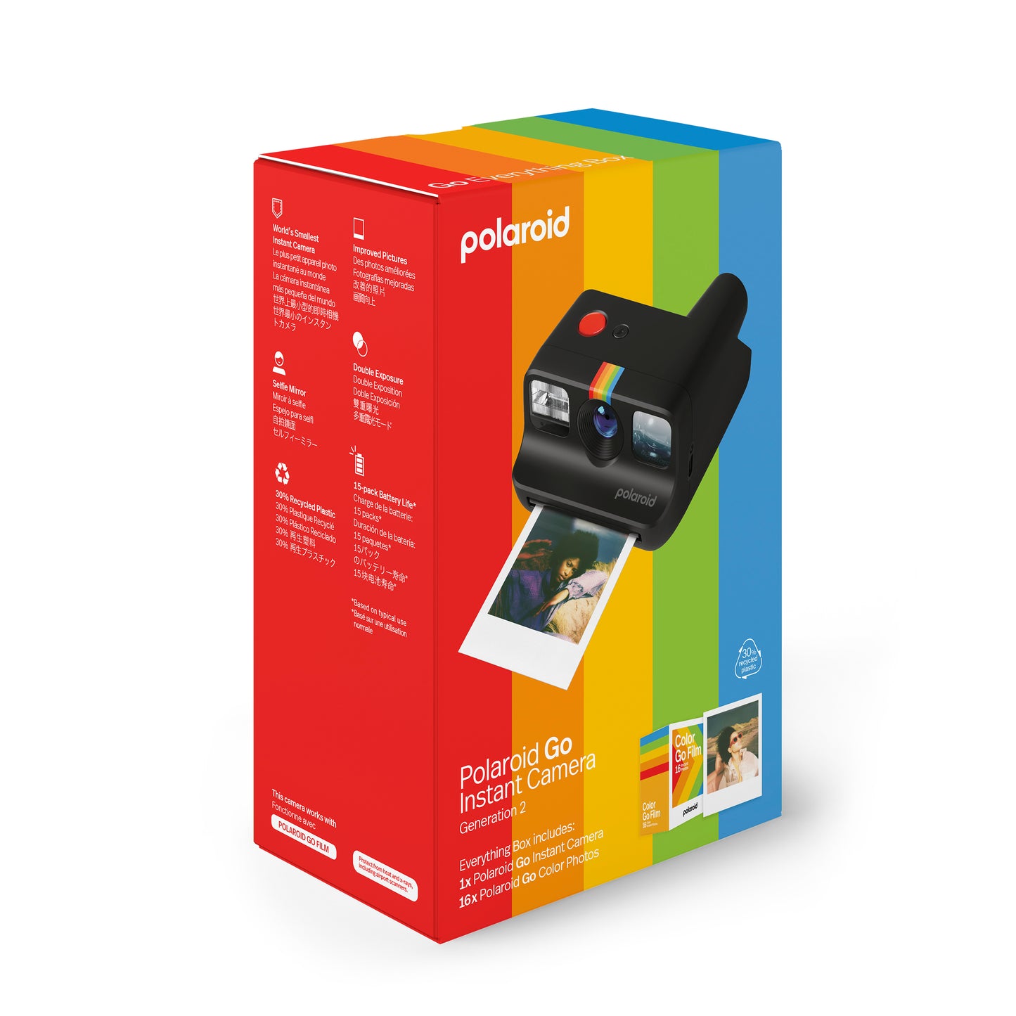 Polaroid Go 第2世代 インスタントカメラ Black Everything Box