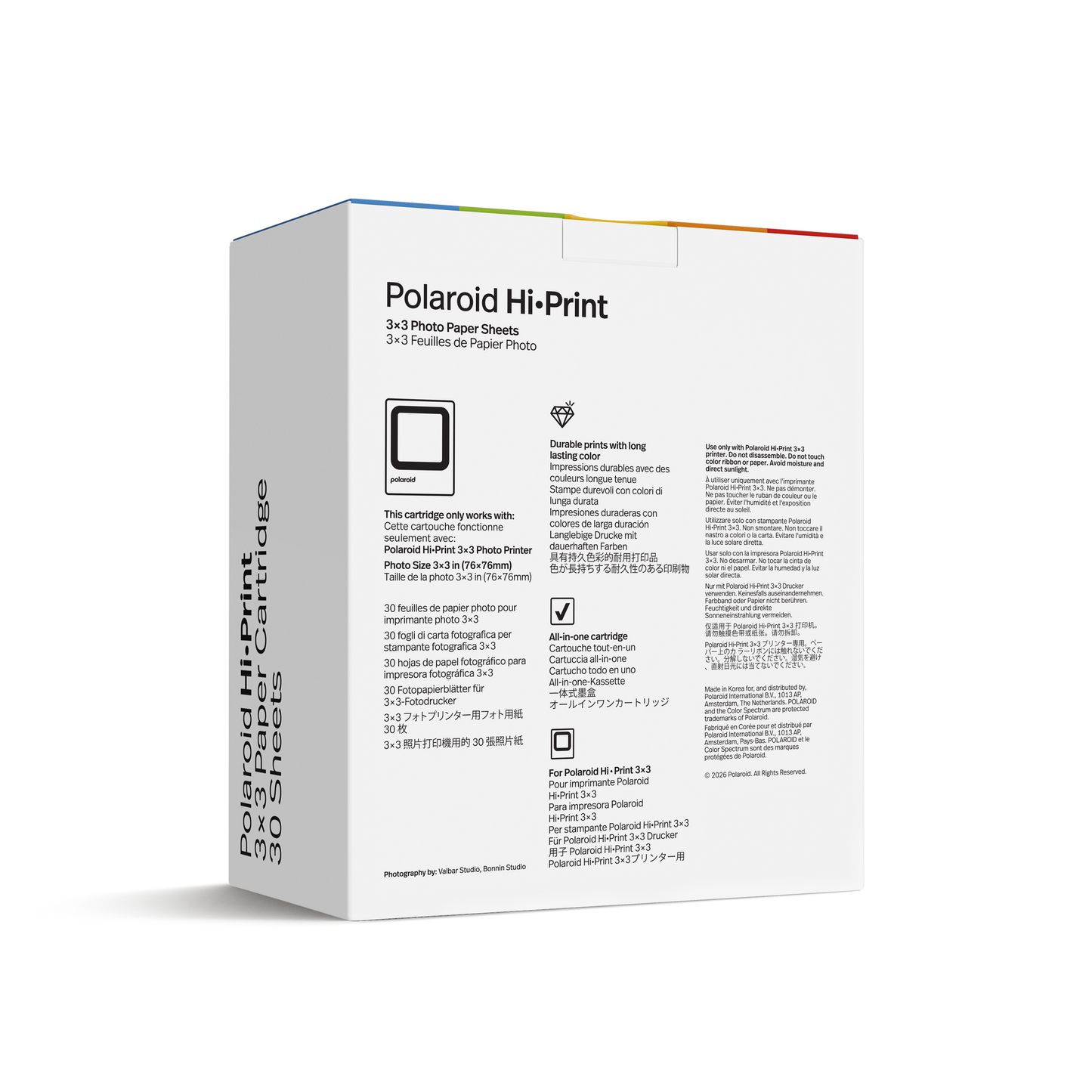 Polaroid Hi·Print 3x3 Paper Cartridge - 30枚入り (6646)