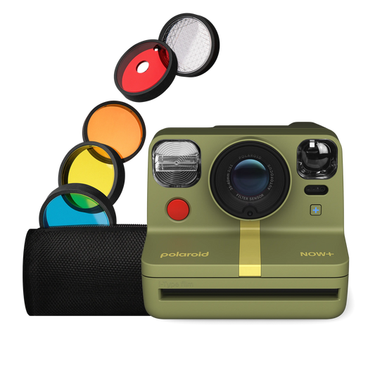 Polaroid Now+ Generation 2 i-Type Instant Camera + 5 lens filters Forest green