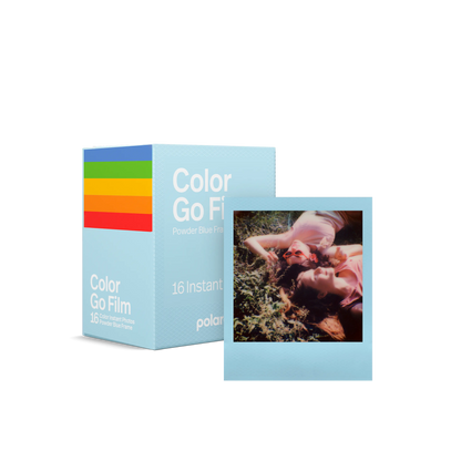 Polaroid Go Color Film Double Pack – Powder Blue Frame (16枚入り)